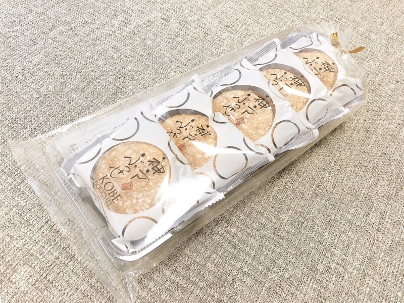 神戸ぶっせ(バニラ)5個入のパッケージ